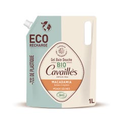 Rogé Cavaillès Eco Refill Bath and Shower Gel Organic Macadamia Oil Dry skin 1L