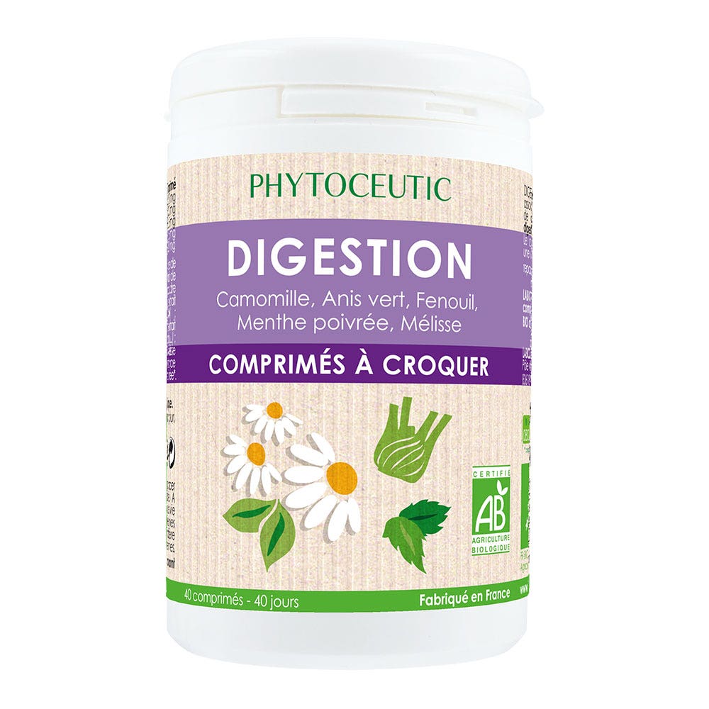Phytoceutic Organic digestion 40 chewable tablets