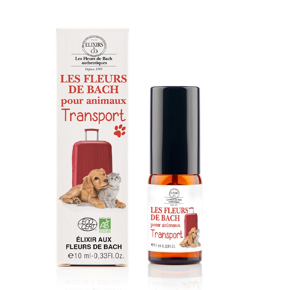 Elixirs & Co Organic Bach Flower Remedies for Animals Spray Transport 10ml Easypara