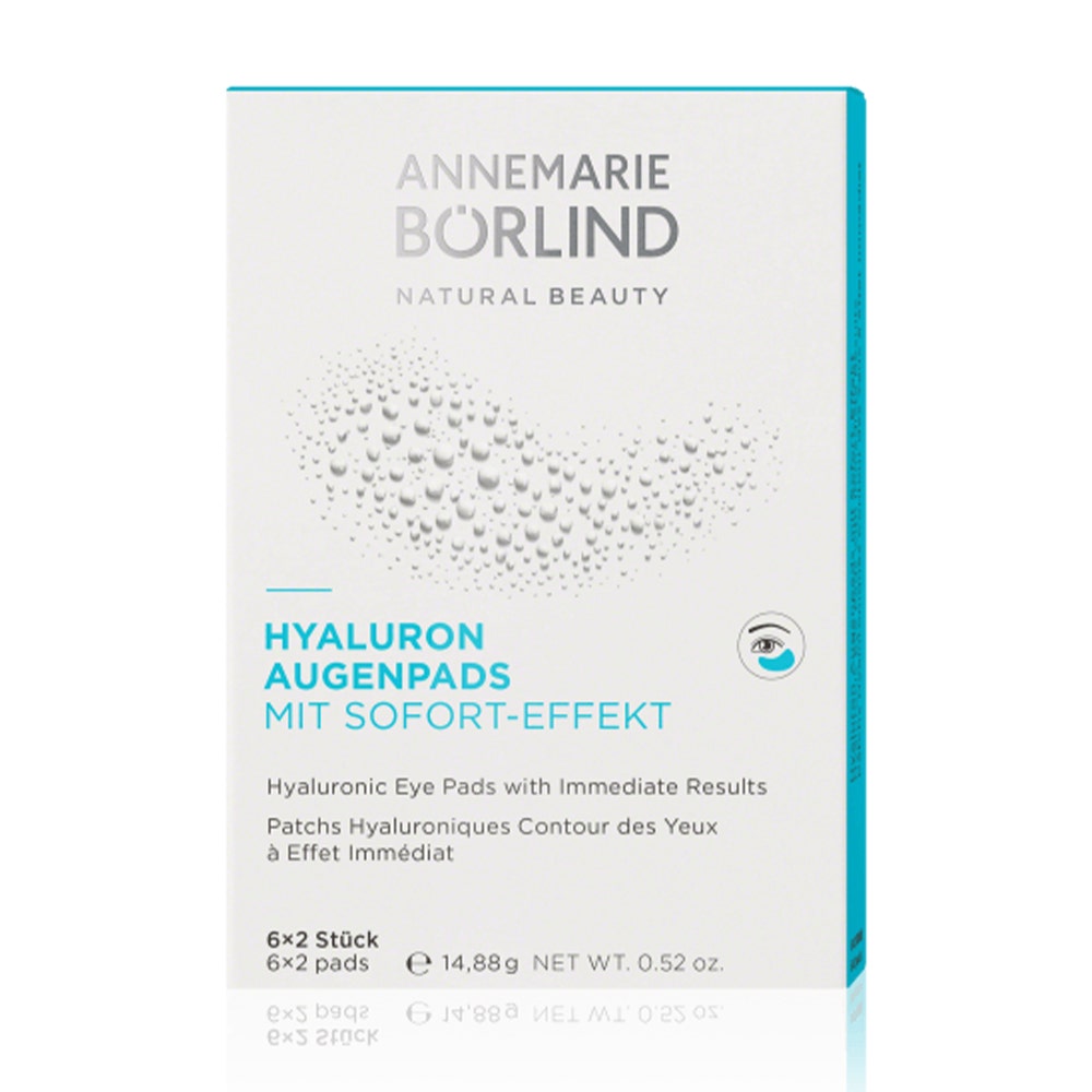 ANNEMARIE BÖRLIND Immediate Effect Hyaluronic Eye Patches x6