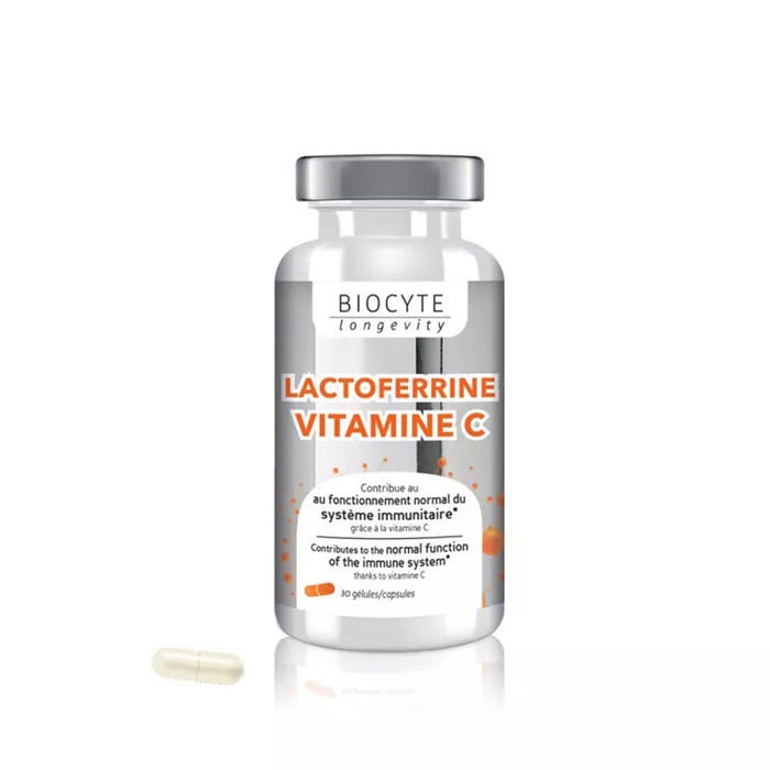 Vitamin C Lactoferrine x30 capsules Biocyte