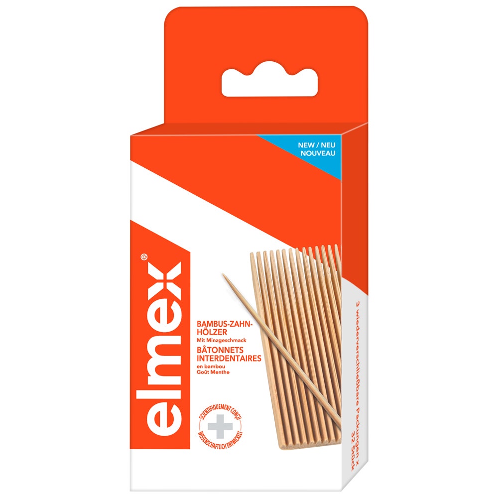 Elmex Bamboo interdental sticks Caries Protection 32 units