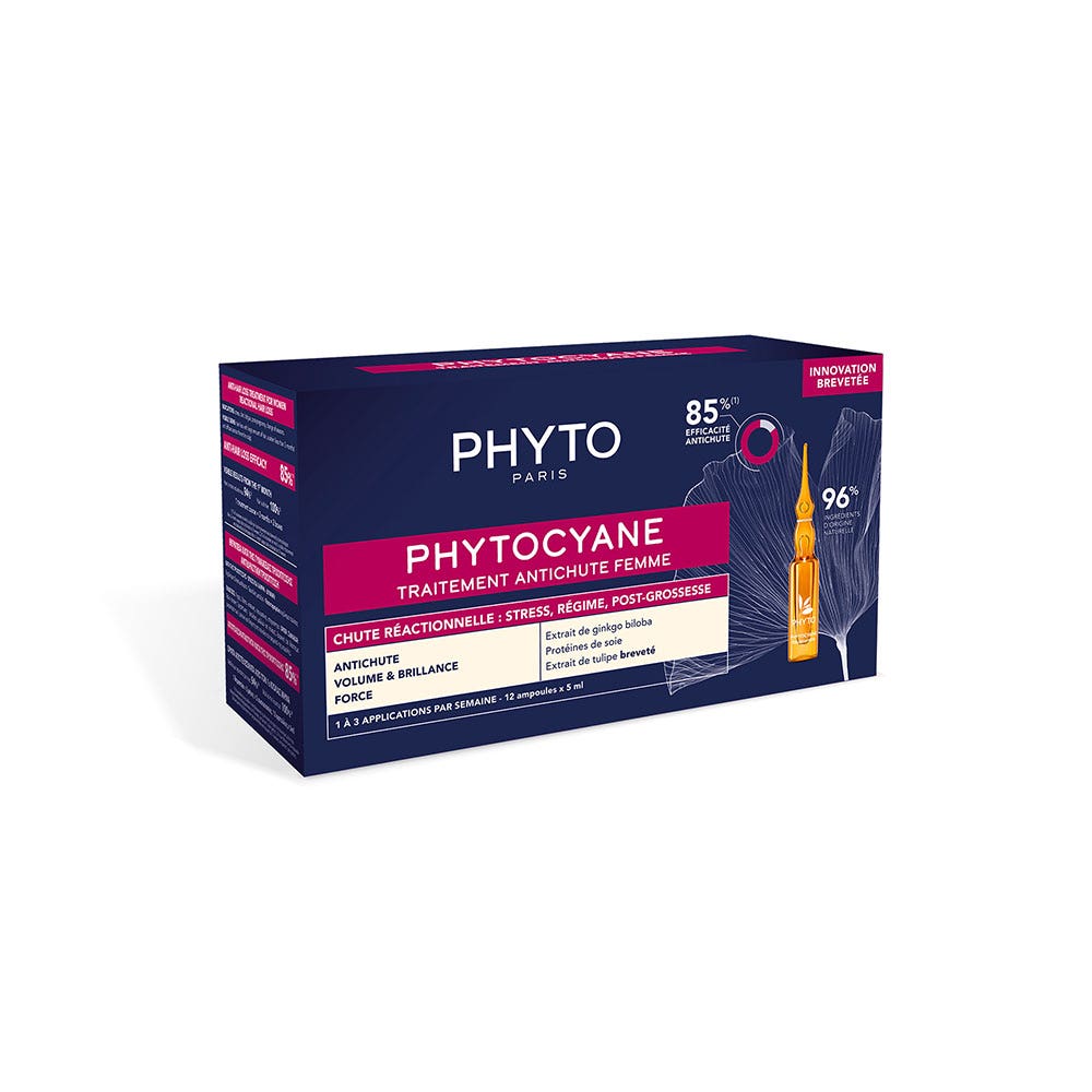Phyto Paris Phytocyane Women's Anti-Hair Loss Treatment 12 Ampoules x 5ml