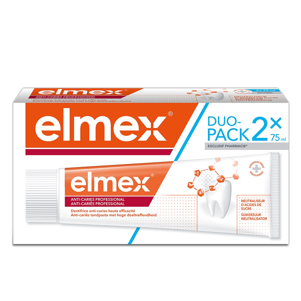 Elmex Fluoride Professional Toothpaste 2x75ml