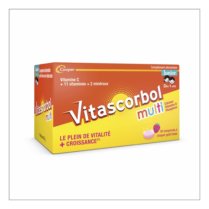 Vitascorbol Multi Junior 30 chewable tablets