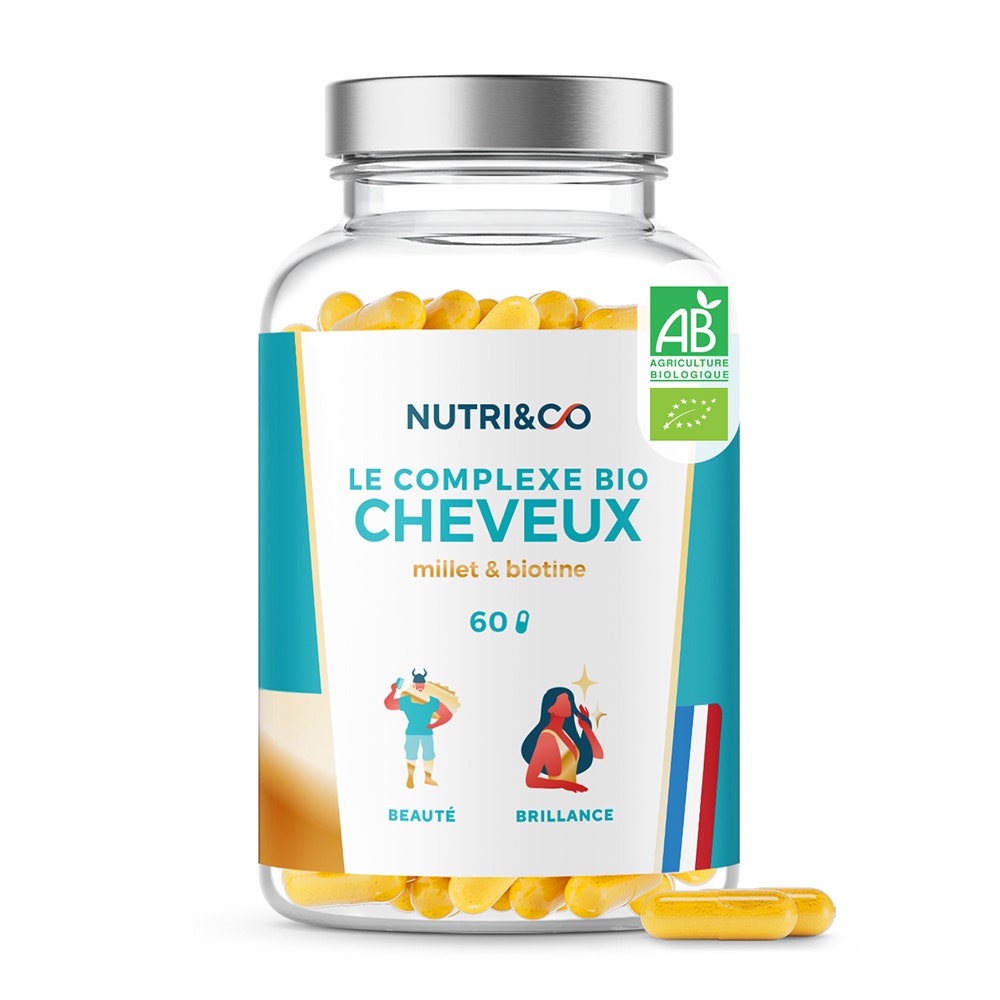NUTRI&CO Organic Hair Complex Millet and Biotin 60 capsules
