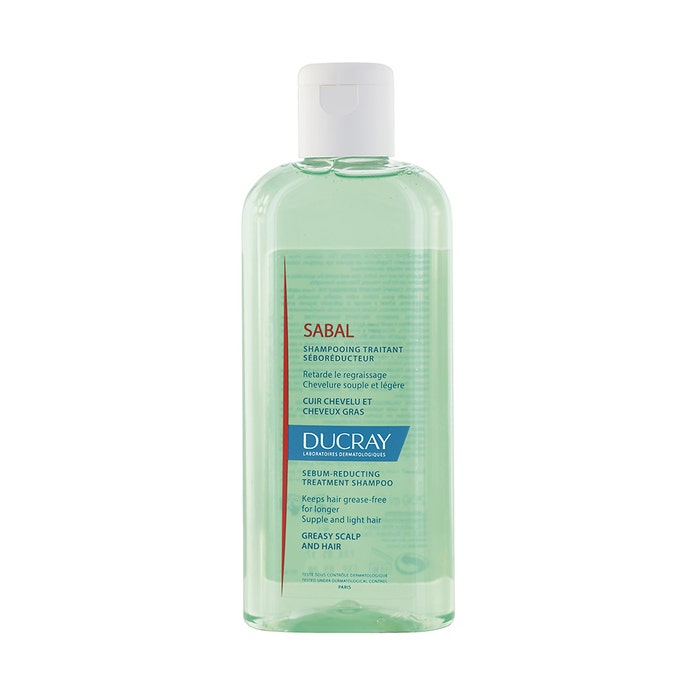 Sebum Regulating Treatment Shampoo Greasy Scalp And Hair 200ml Sabal Ducray
