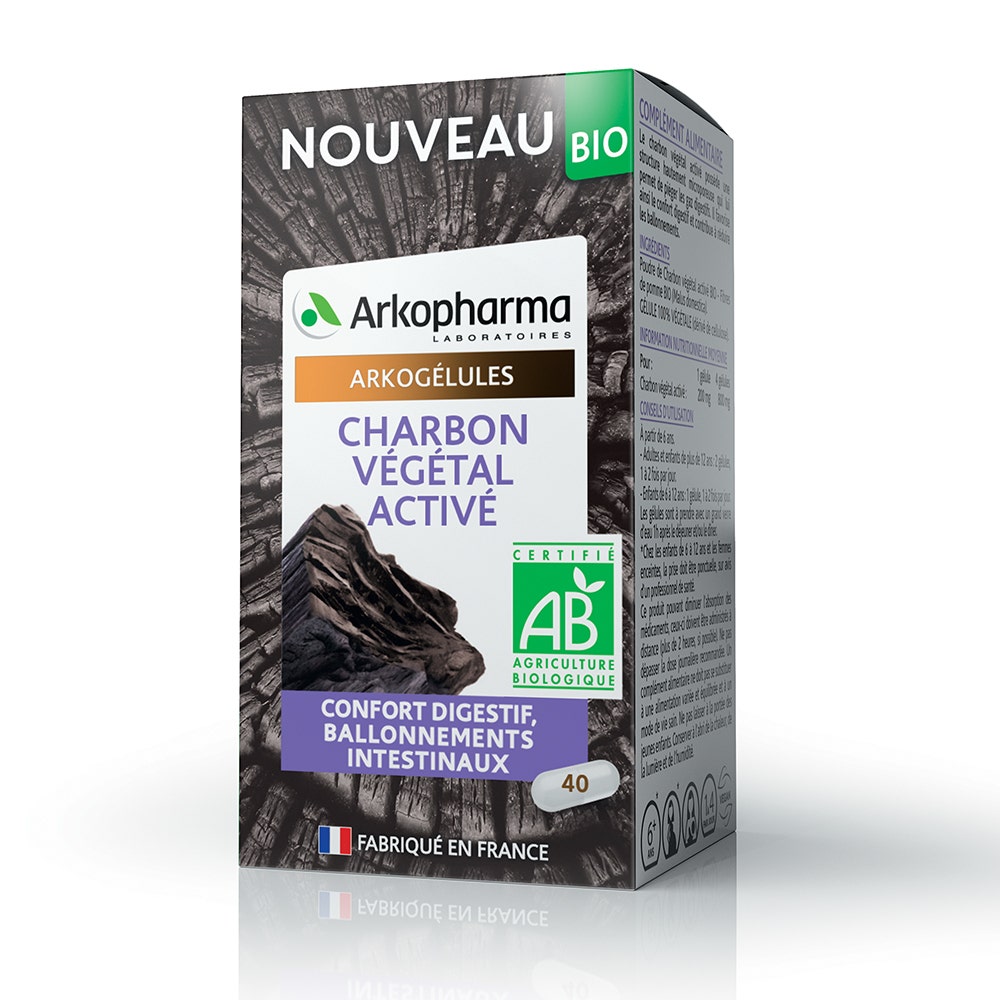 Arkopharma Arkocapsules Organic charcoal 80 capsules