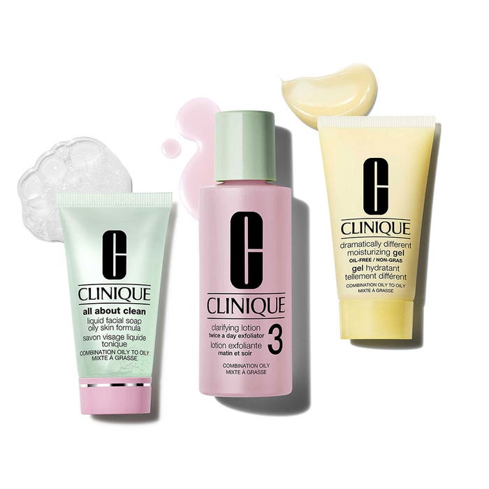 Clinique Basic 3 Temps Discovery Kit combination to oily skin