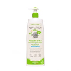 Alphanova Bebe Bubble Wash 3 In 1 Bubble Bath, Body Wash & Shampoo 500ml