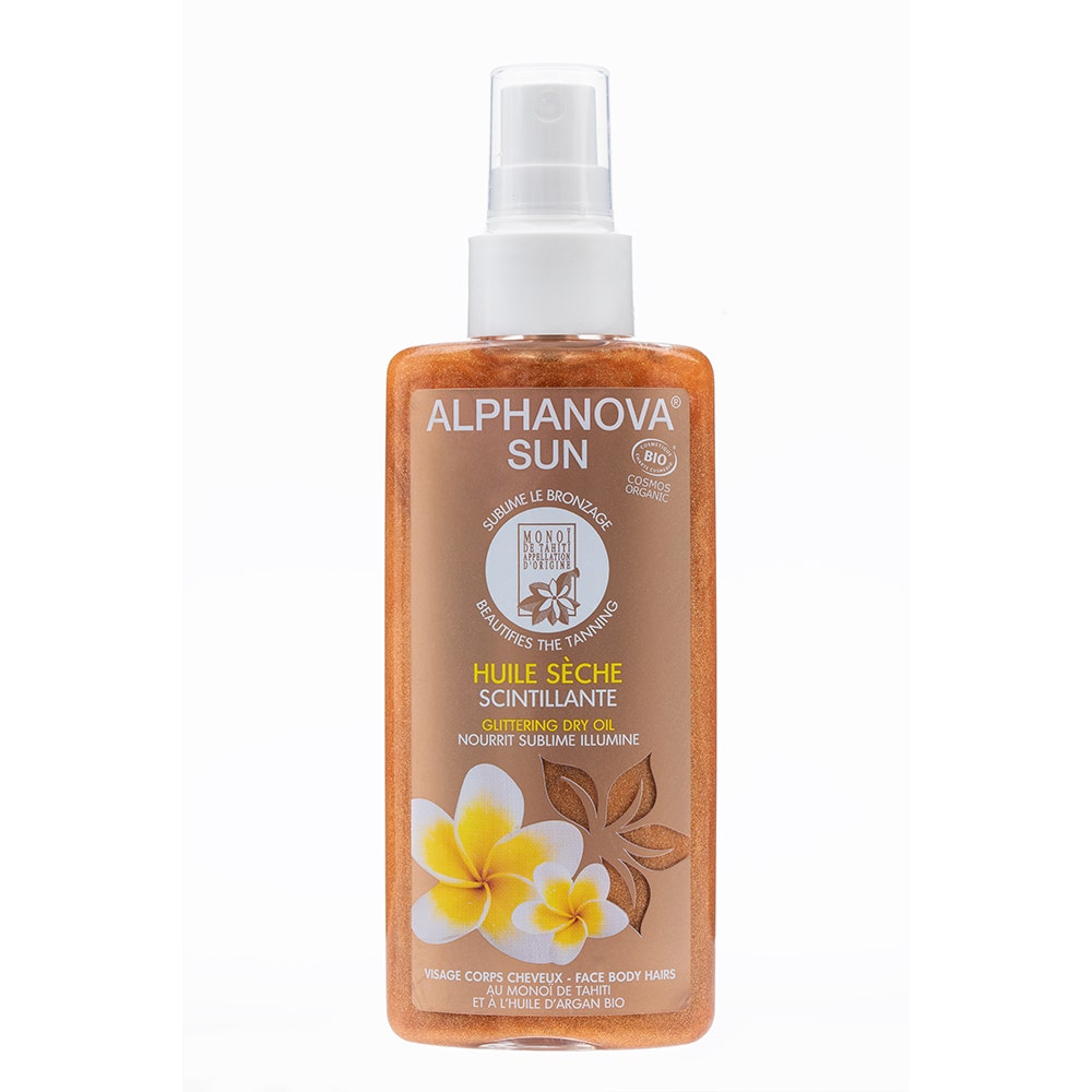 Alphanova Organic Sun Sun Glittering Dry Oil Monoi And Organic Argan 125ml