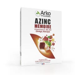 Arkopharma Azinc Memoboost 30 Capsules Ginkgo + Bacopa Memory And Fatigue 30 gélules