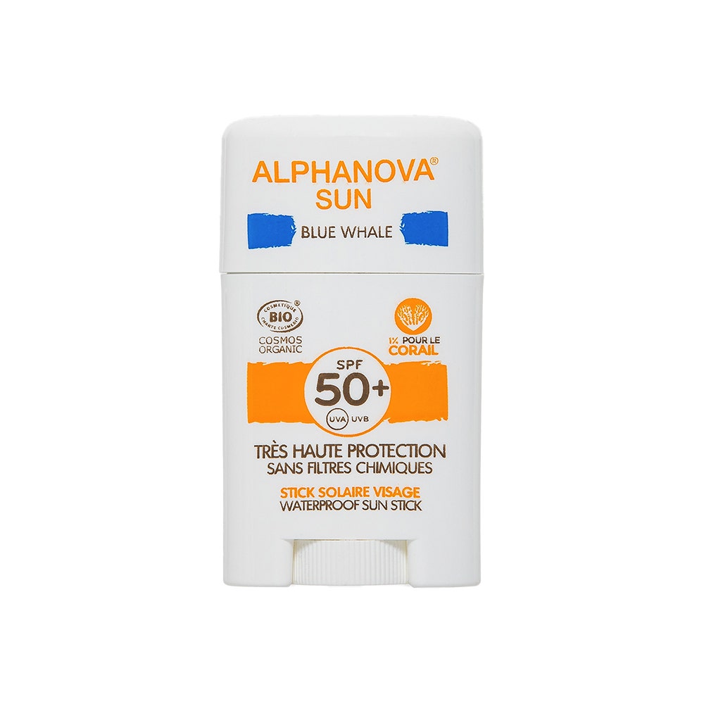 Alphanova Organic Sun Blue Whale Organic SPF50+ Facial Sunscreen 12g