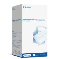 Soineo Non-adhesive sterile absorbent Plasters 20x25cm x10