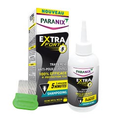 Paranix Anti Lice And Nits Extra Strong Shampoo + Comb 200ml+ Peigne métal inclus