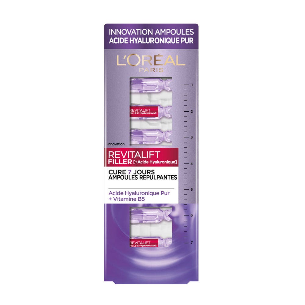 L'Oréal Paris Revitalift Filler 7-day course of treatment Plumping Ampulas 7x1,3ML