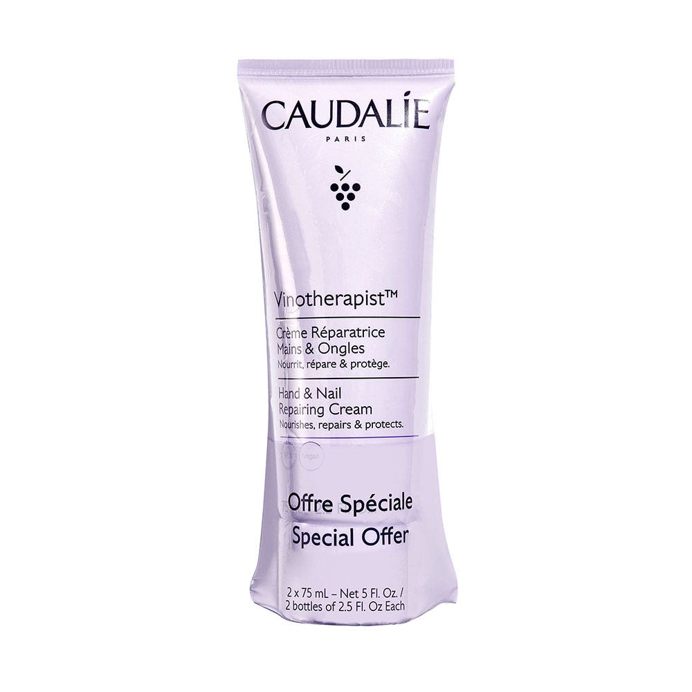 Caudalie Vinotherapist Hand And Nail Cream Lot 2x75ml