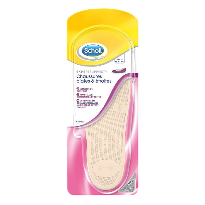Activgel Soles Flat Shoes And Ballerinas 1 Paire Activgel Taille 35-40.5 Scholl