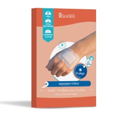 Soineo Sterile non-woven adhesive Plasters 5cmx7cm Special for Sensitive Skin x5