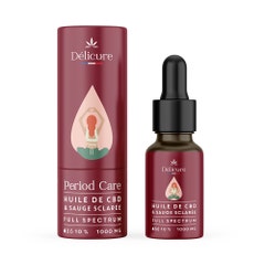 Delicure Period Oil, CBD Full spectrum 1000mg, clary sage, peppermint 10ml