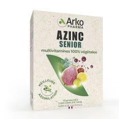 Arkopharma Azinc Senior Multivitamines 100% végétales 60 capsules