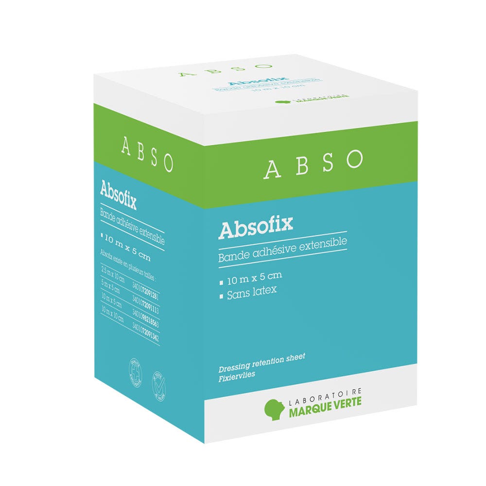 Marque Verte Abso Stretch adhesive strip 10mx5cm Fix 1 UNITS