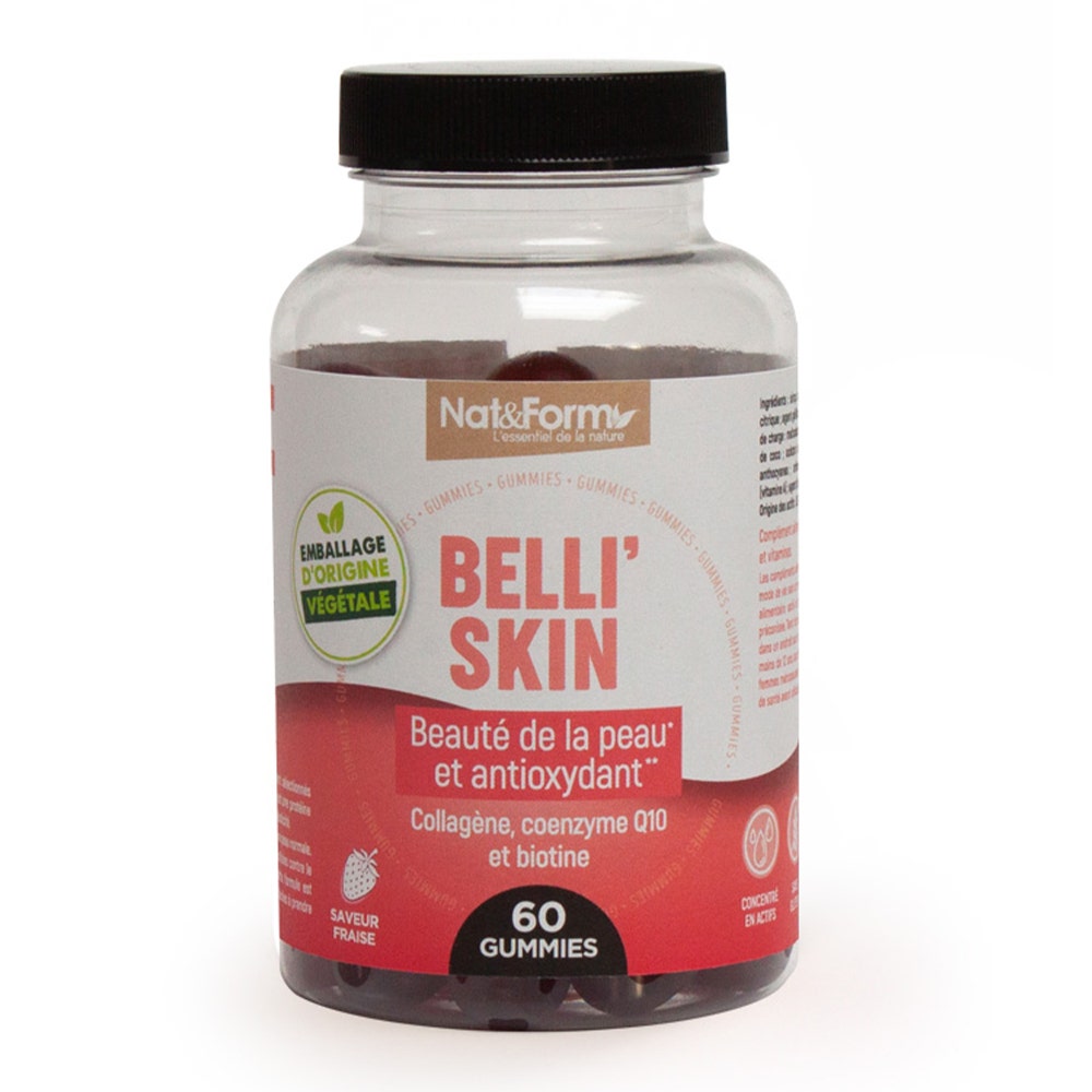Nat&Form Activ Belliskin Strawberry flavour 60 Gummies