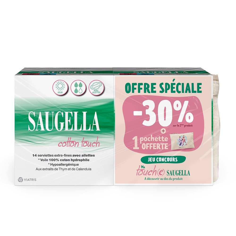 Saugella CottonTouch Cotton Touch Sanitary Towels 14towels