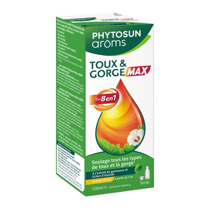 Phytosun Aroms Max Cough and Throat Syrups 8 in 1 effect 120ml