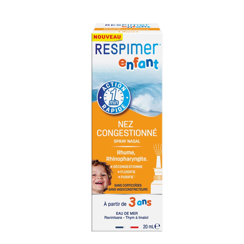 Respimer Rapid Action Children's Nose Spray Congested nose 20ml Easypara