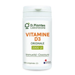 D. Plantes Vitamin D3 2000 IU Original 120 Tablets