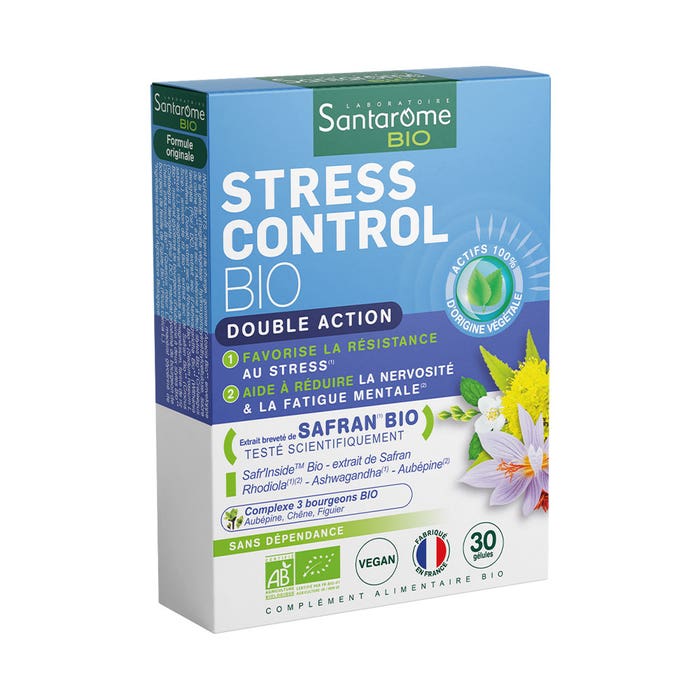 Santarome Organic Stress Control Déstresse 30 capsules