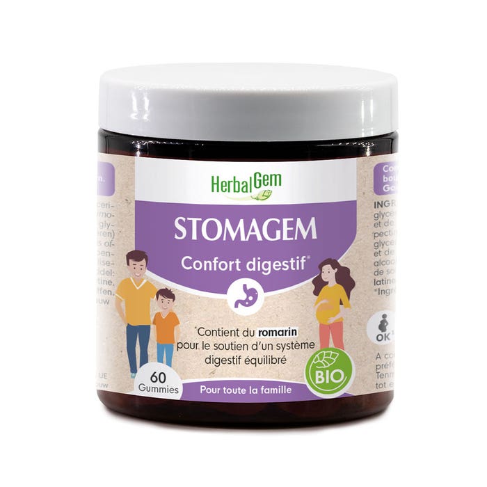 Herbalgem Stomagem Digestive Comfort Organic 60 gummies