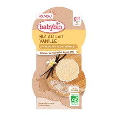 Babybio Organic Cow's Milk Rice Madagascar Vanilla 225g