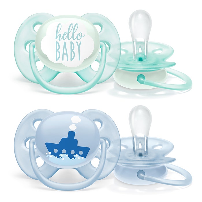 Avent Ultra-Douce Orthodontic dummy Gentle Collection x2