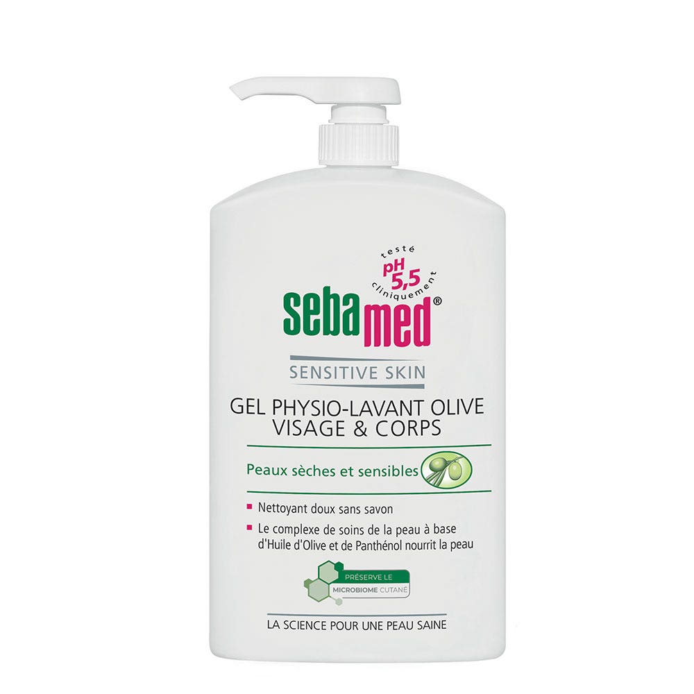 Sebamed Face And Body Physiowash With Olive Oil Peaux sèches et