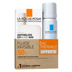 La Roche-Posay Anthelios Invisible Fluid uvmune 400 with Perfumes spf50+ 50ml + complimentary Thermal Water 50ml