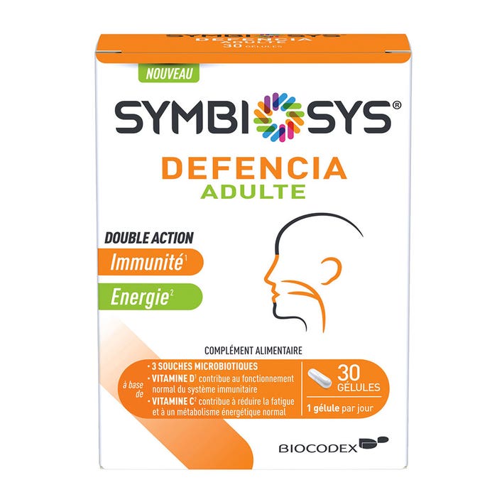 Defencia Adult 30 capsules Adult with Vitamins C and D Symbiosys