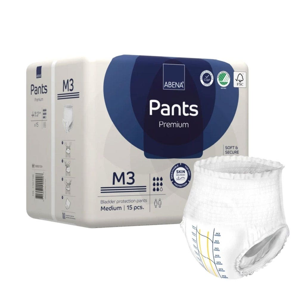 Abena Premium Absorbent Pants M3 Heavy incontinence Night x15