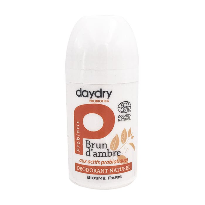roll-on deodorant probiotic care brun d'ambre 50ml Daydry