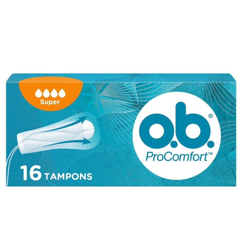 O.B. Ob Pro Comfort Super 16 Tampons Sans applicateur x16