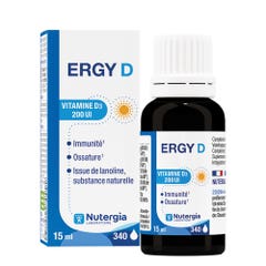 Nutergia Ergy D Vitamin D3 Immune Defenses 15ml