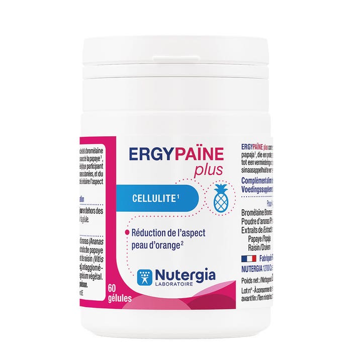 Ergypaine Plus 60 capsules Cellulite Nutergia