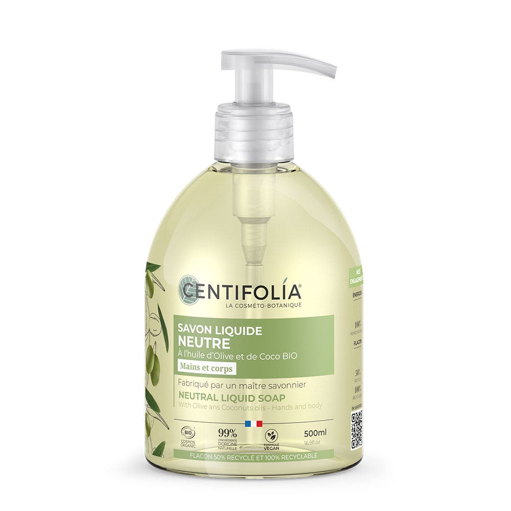 Centifolia Neutre Liquid Olive and Coconut Oil Soaps 500ml