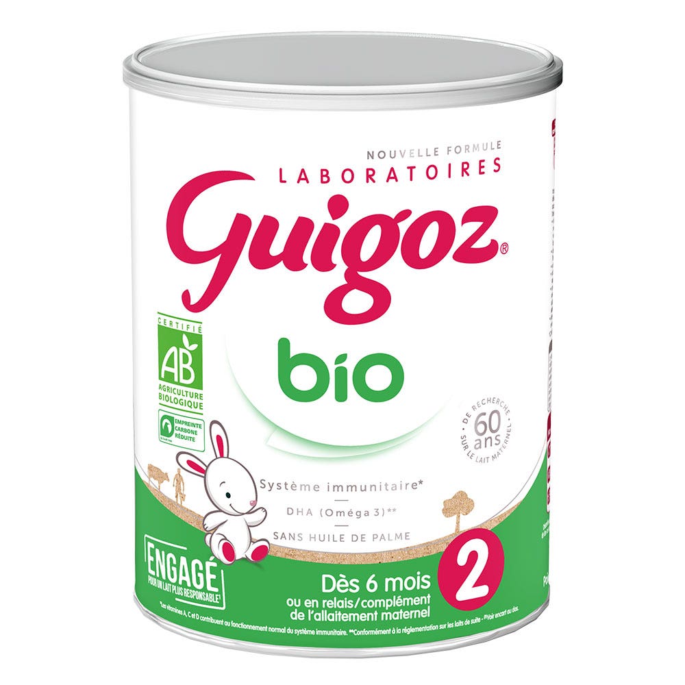 Guigoz Organic Follow-up milk formula 2 from 6 months 800 g