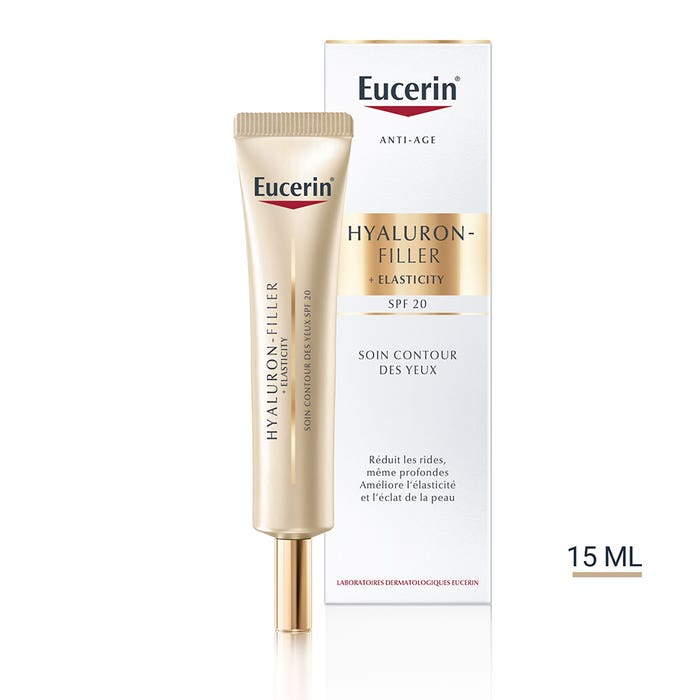 Eucerin Hyaluron-Filler + Elasticity Eye Contour Care Spf15 +elasticity Mature Skin 15ml