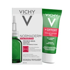 Vichy Normaderm Sérum anti imperfections 30ml + Gel Nettoyant Purifiant 50ml acne-prone skin