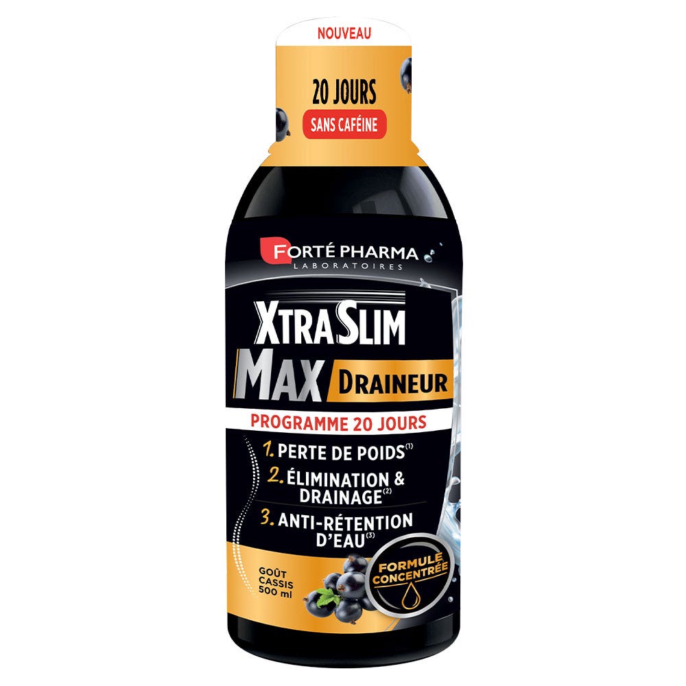 Forté Pharma XtraSlim Max Drinkable Caffeine-Free Powerful Drainer 500ml