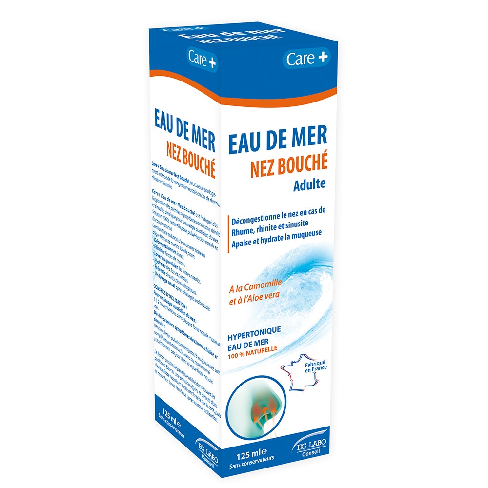 Care+ Hypertonic Chamomile and Aloe Vera Blocked Nose Water 125 ml