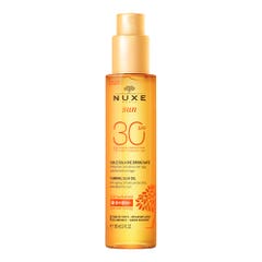 Nuxe Sun Sun Tanning Oil Spf30 Face And Body 150ml